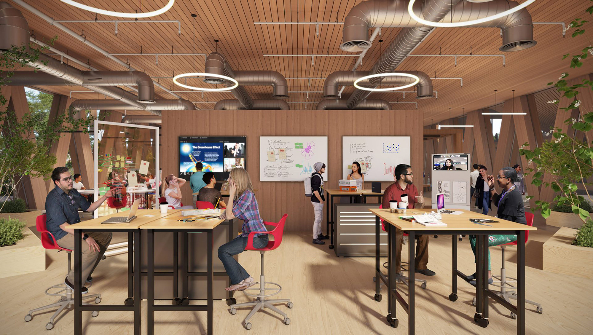 The Workshop space in the Robert Day Sciences Center.