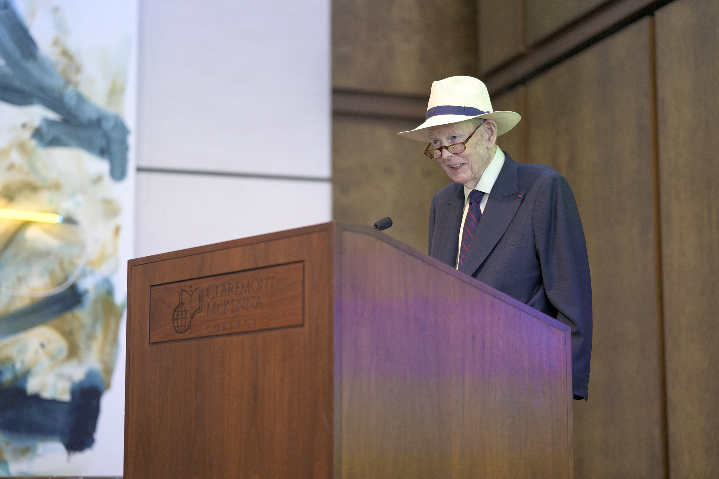 Robert Day speaking at Groundbreaking Event.