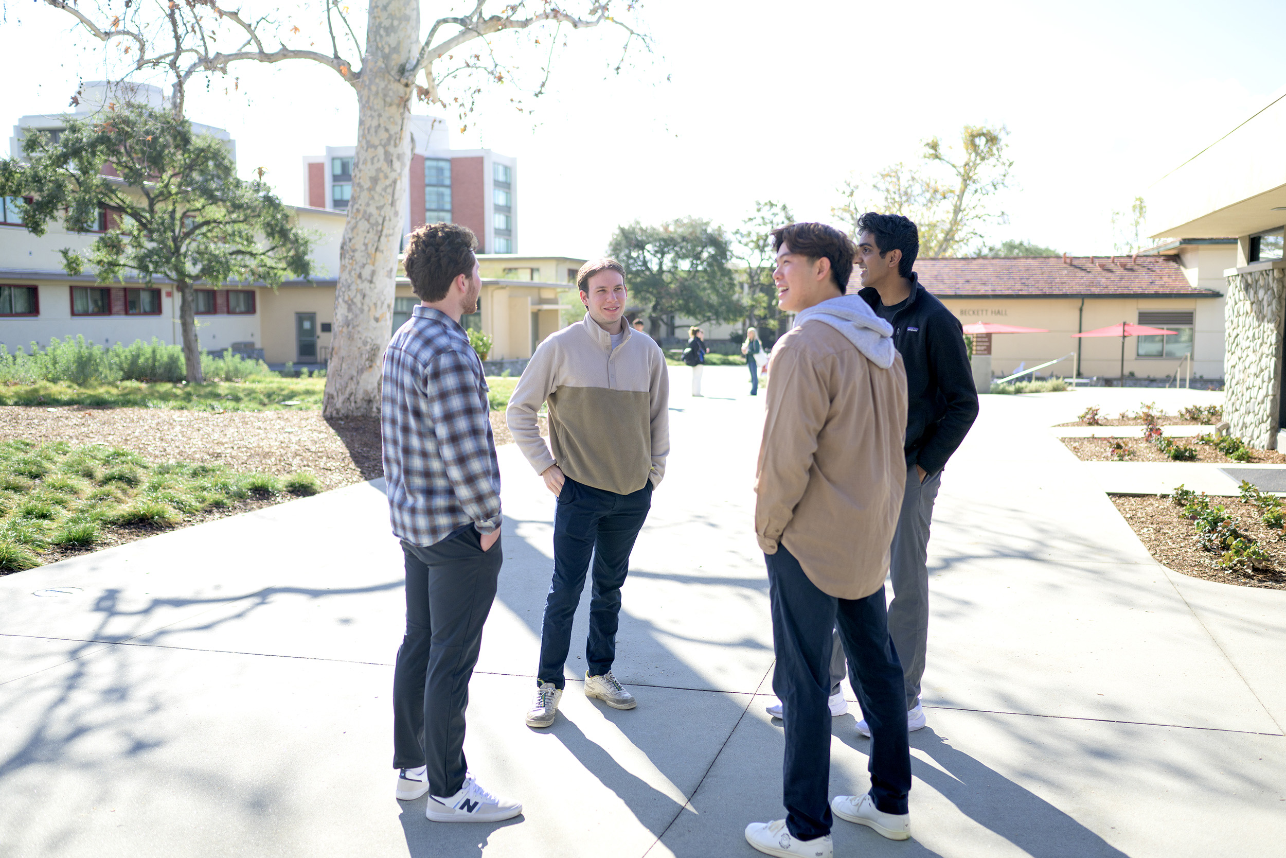 First day of classes Spring 2023. Students catching up.