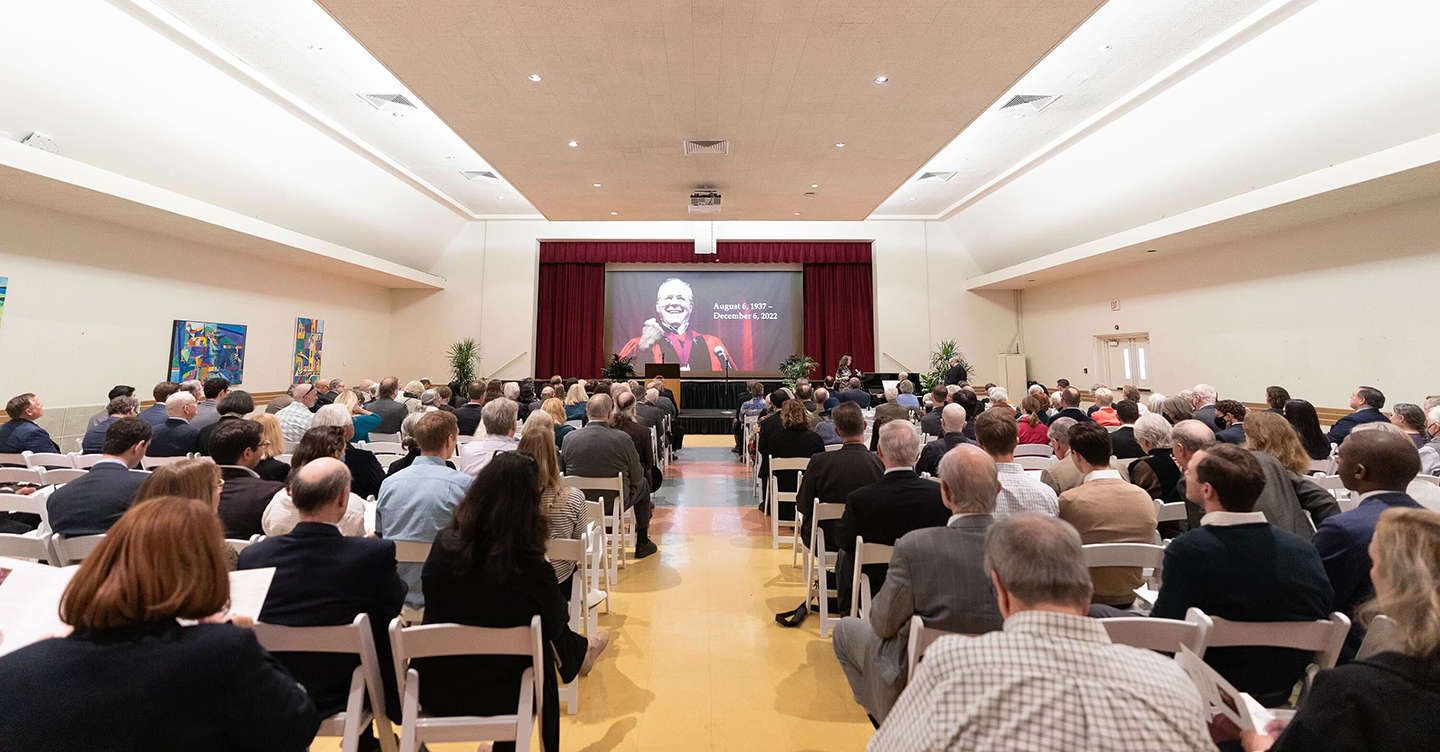 Gathering at Ward Elliot's Memorial Celebration on February 11.