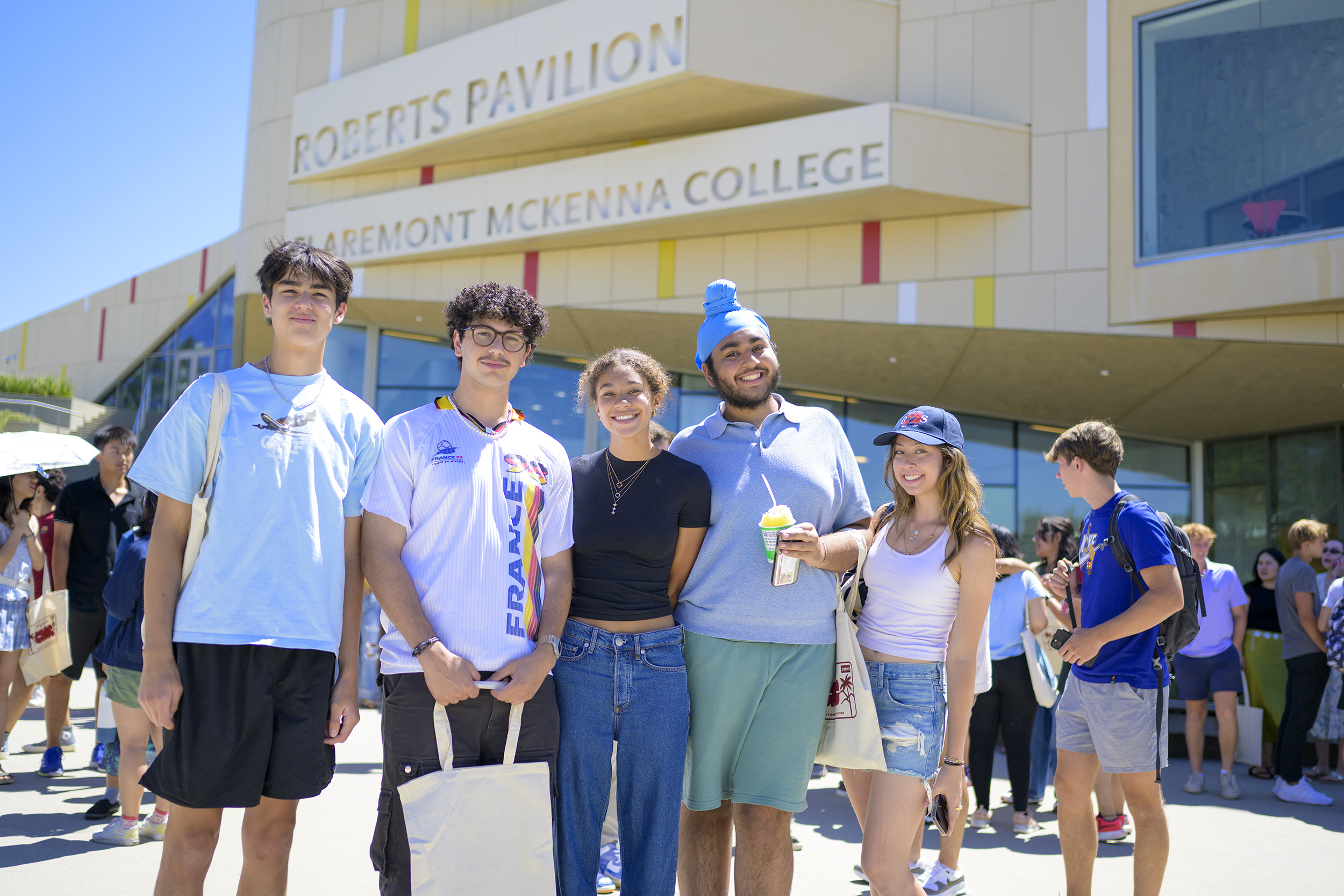 Students with CMC swag after Convocation 2023.