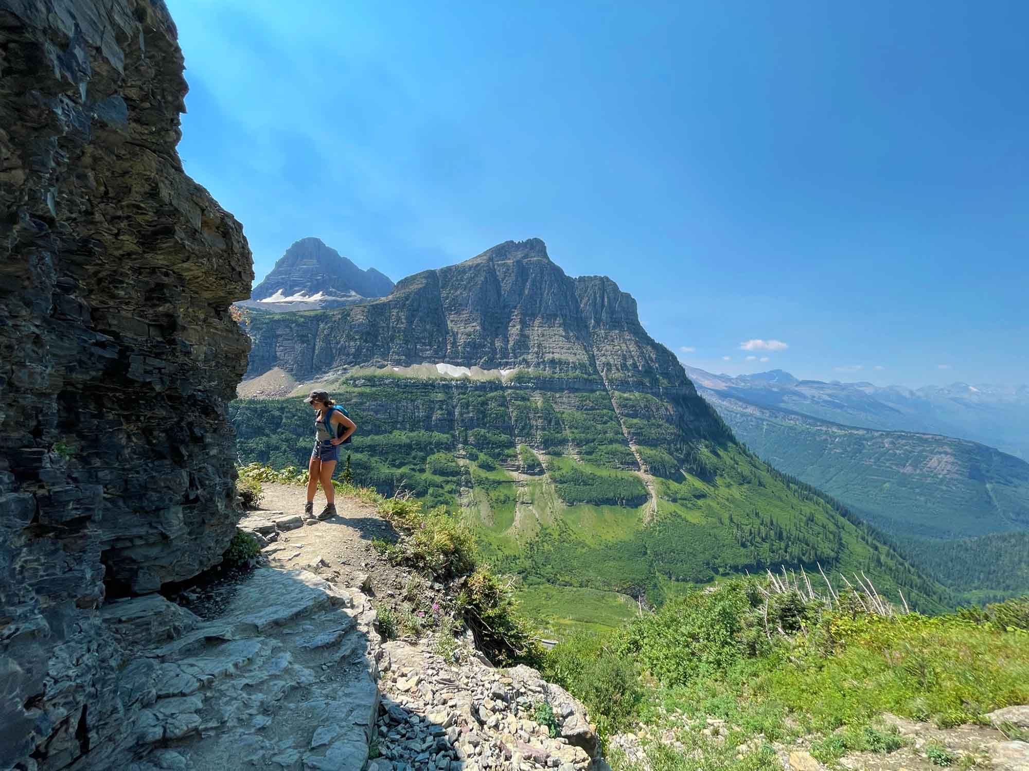 Claire atop a mountain in her home state, Montana.