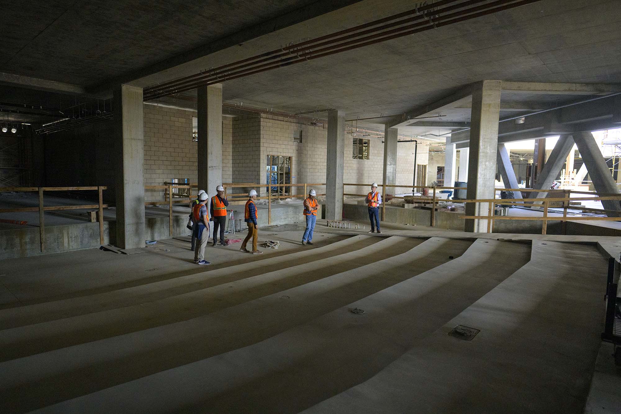 Topping out ceremony for the Robert Day Sciences Center.