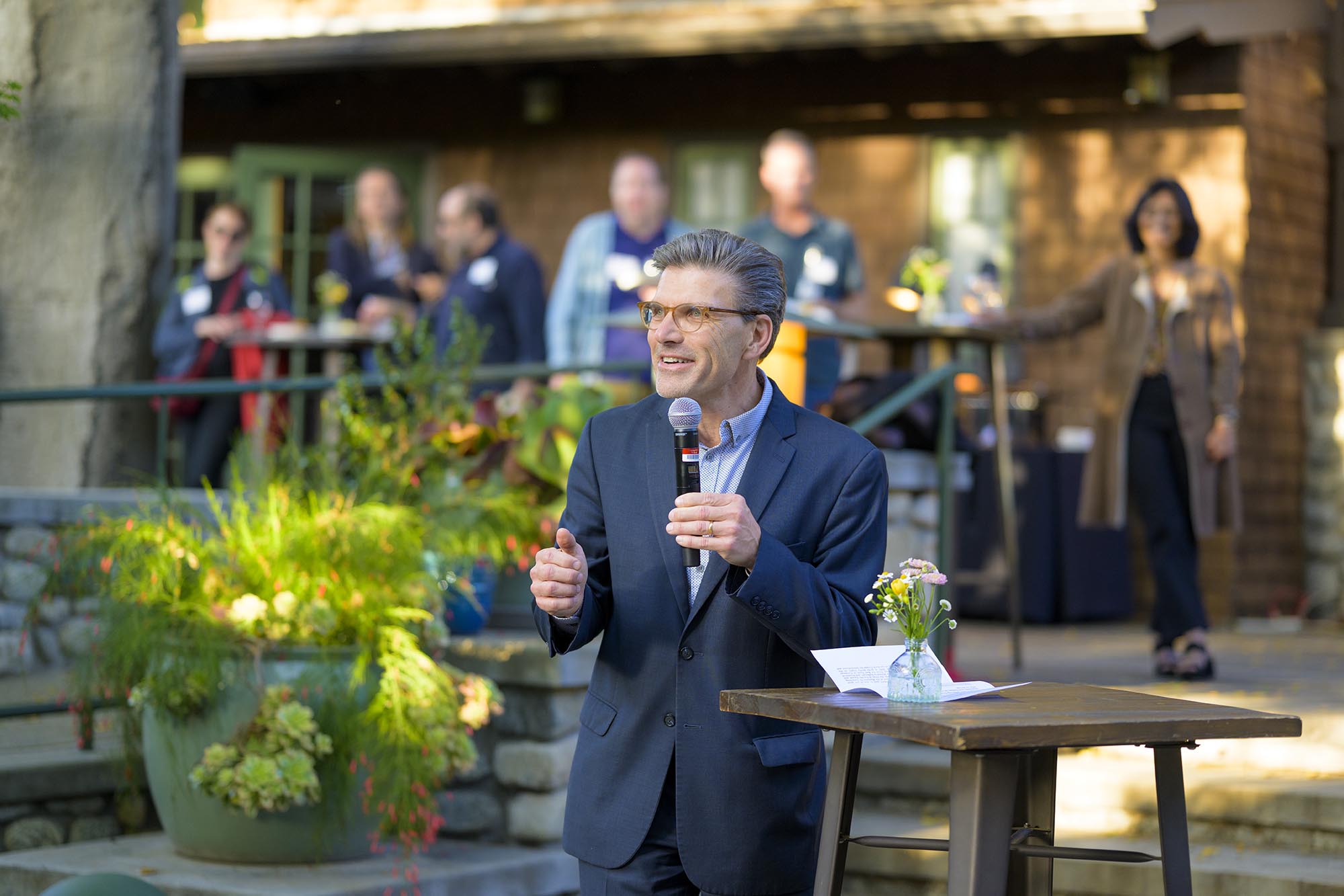 President Chodosh speaking at the Faculty Award Celebration.