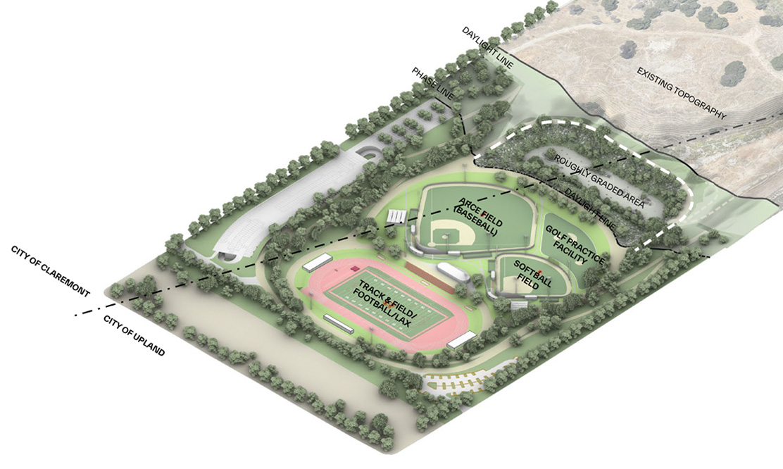Phase One of the Roberts Campus Sports Bowl.