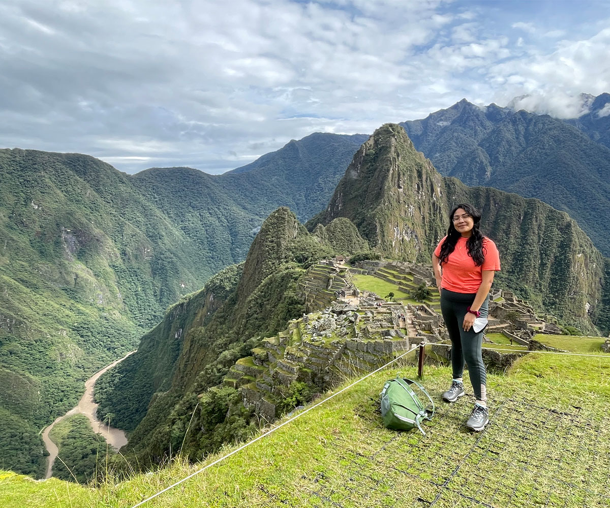Cithlaly Aguilar in Cuzco, Peru during her study abroad program.