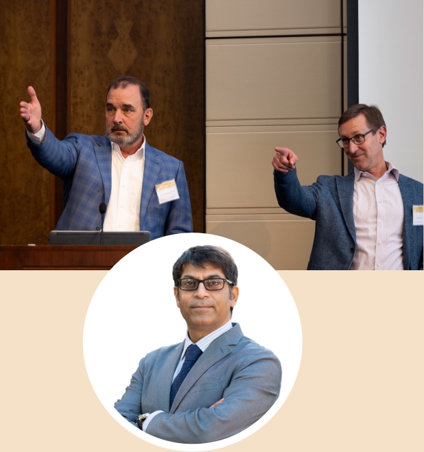 Members of CMC's Financial Economics Institute taking questions at the Athenaeum.