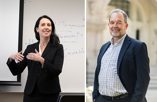 Professor Shanna Rose (left) and Professor Paul Hurley.