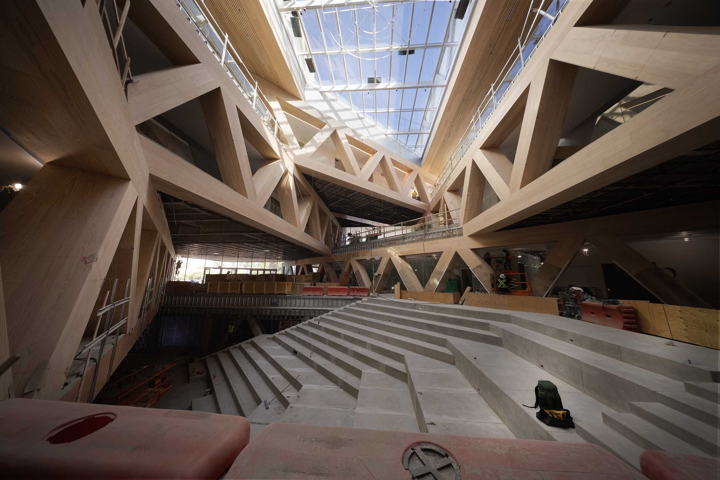 Robert Day Sciences Center atrium.