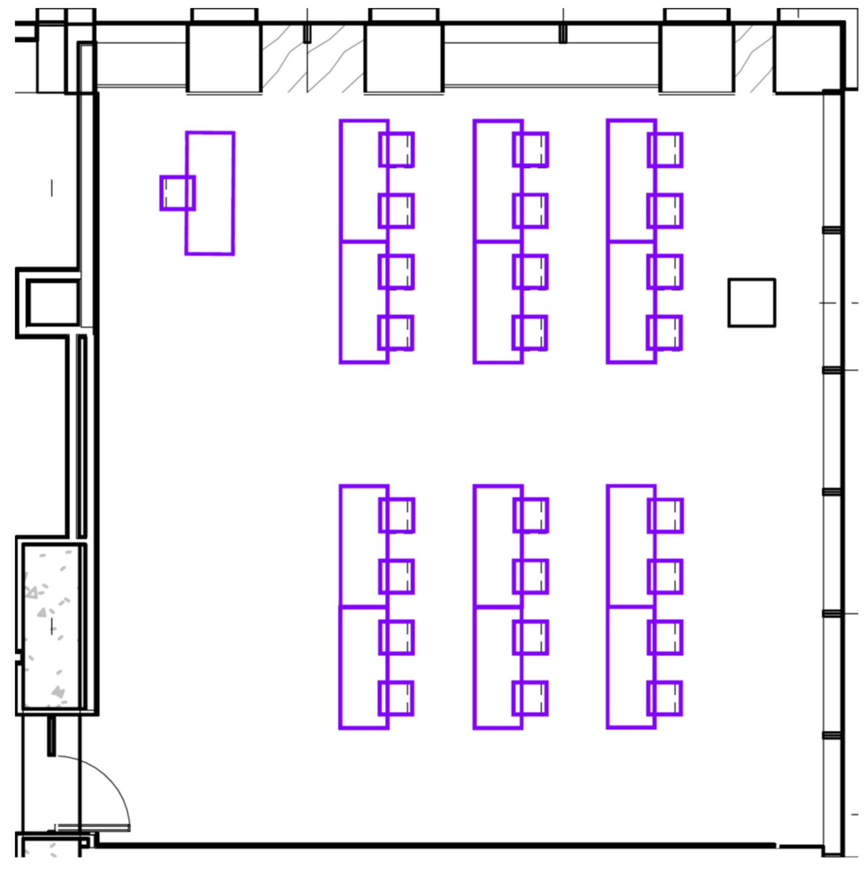 Seating chart of Robert Day Sciences Center 126