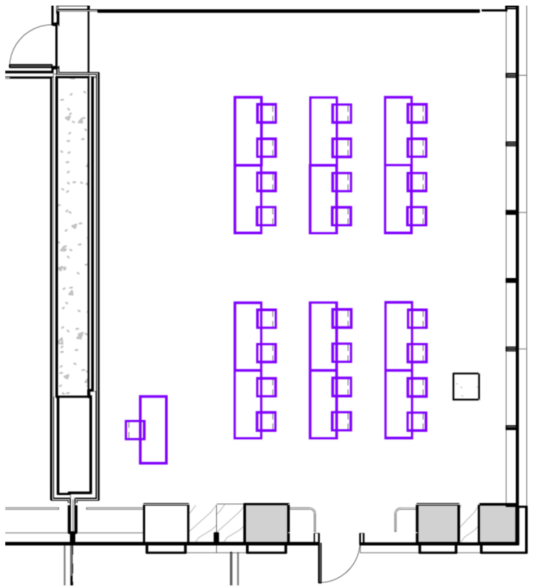 Seating chart of Robert Day Sciences Center 130