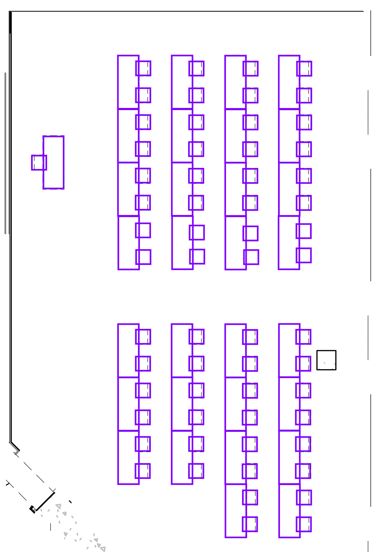 Seating chart of Robert Day Sciences Center 134