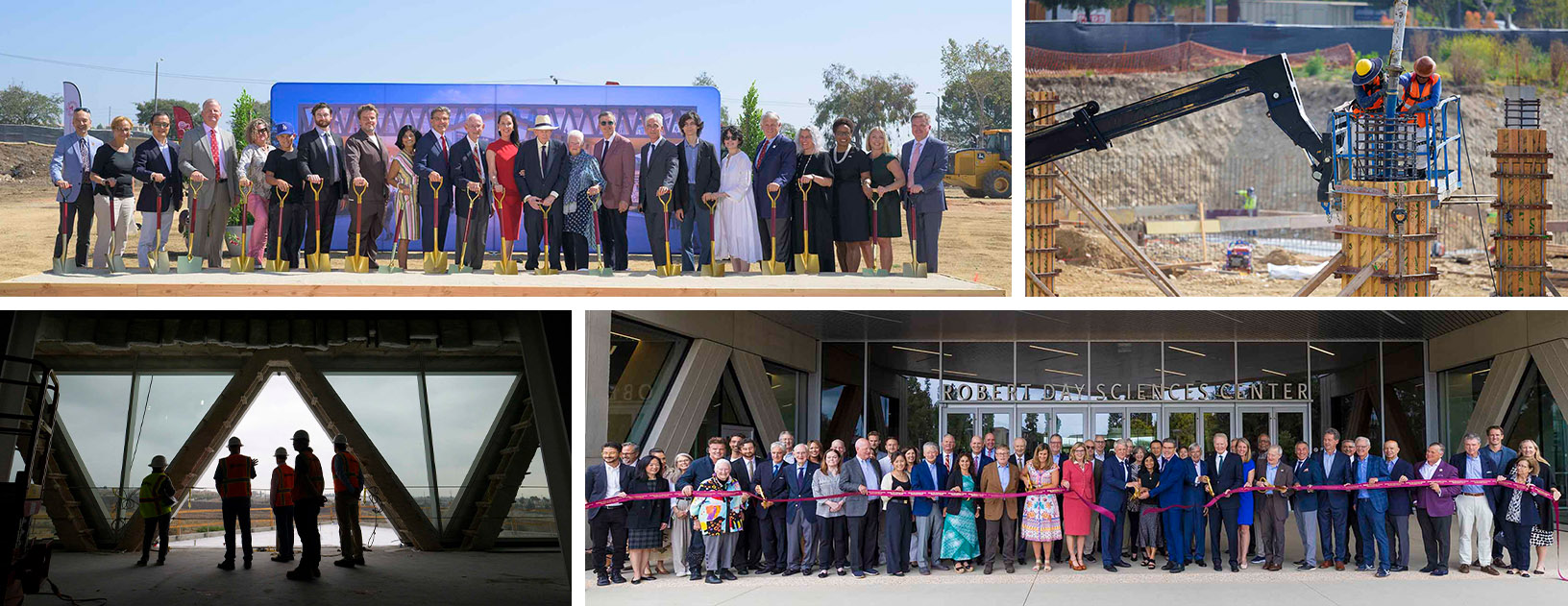 Highlights from the RDSC construction, from groundbreaking to the dedication ribbon-cutting.