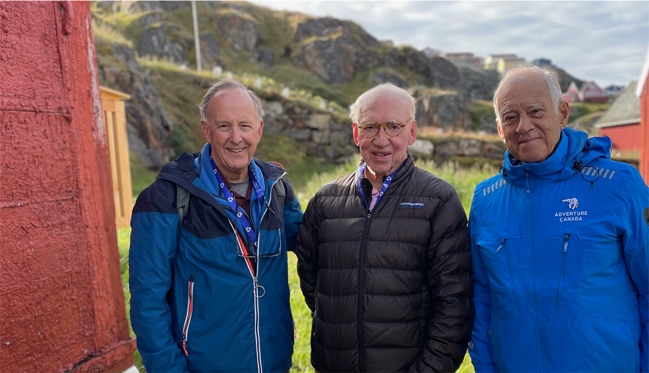 Bill Dawson, Marshall Jarvis P’08, and Larry Berger