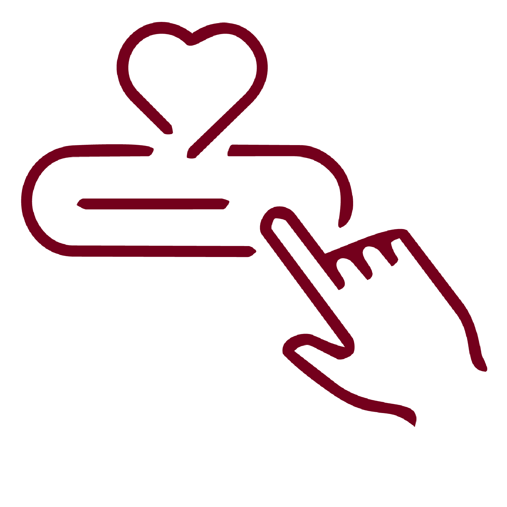 Illustration of a hand selecting an option.