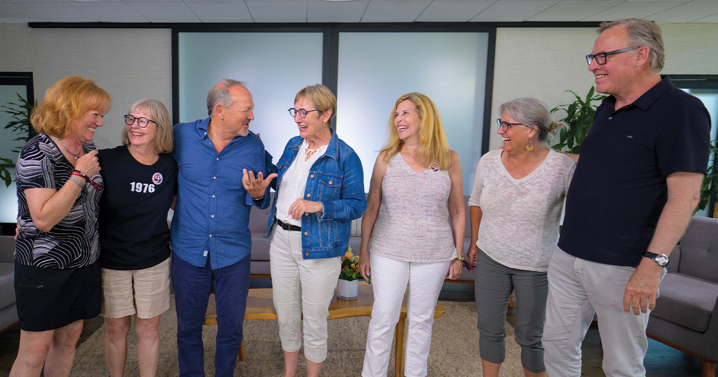The Class of 1980 interviewees during their roundtable discussion at Alumni Weekend 2025.