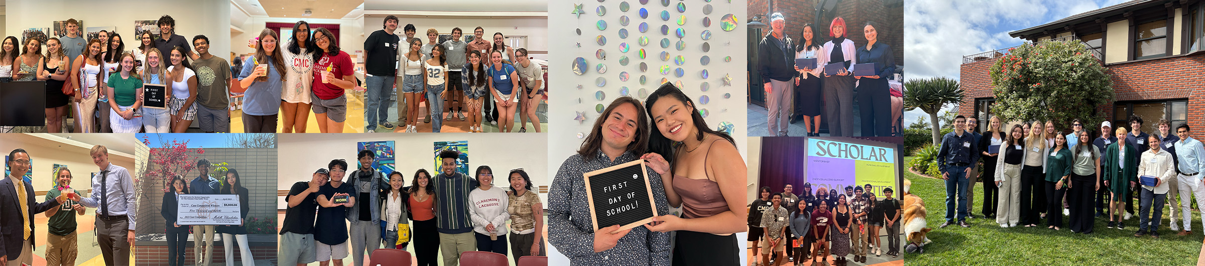 Collage of students engaged in Scholar Communities activities and opportunities.