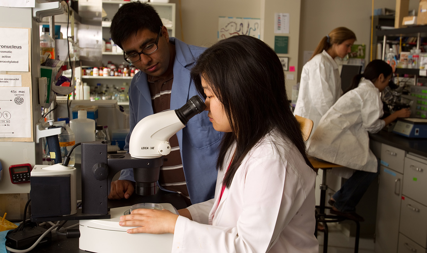 Science classroom with equipment