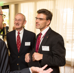 Meeting alums with President Emeritus Jack Stark '57 GP'11