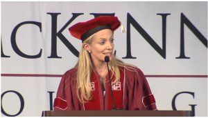 Dr. Lael Brainard gives the Commencement Address.