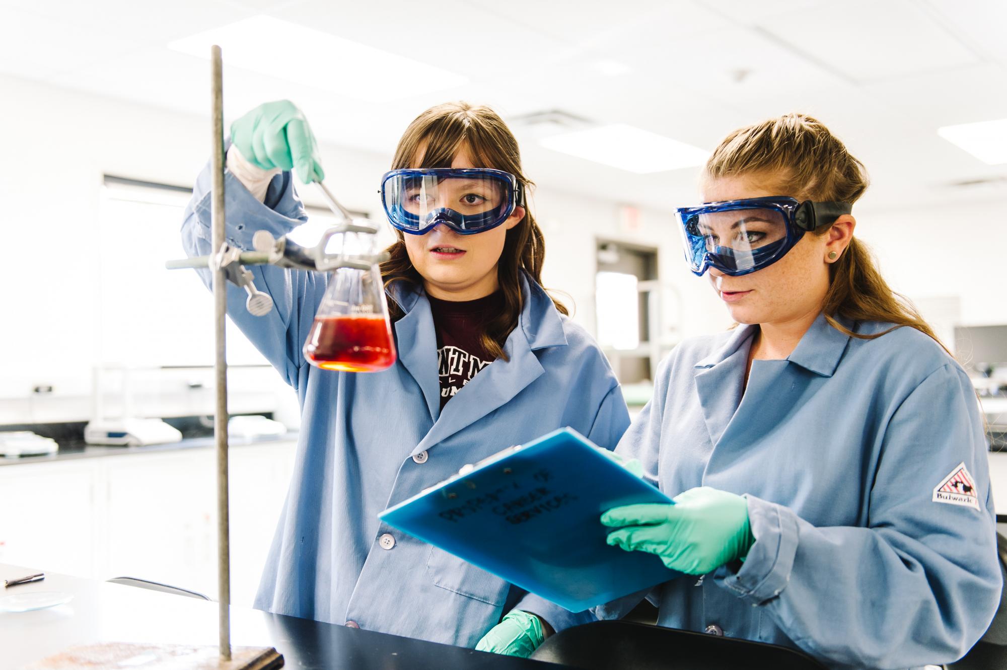 Students in a lab