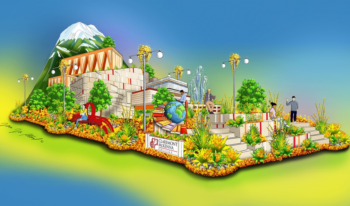 Artistic rendering of the CMC &quot;Leading Responsible Leaders&quot; float.