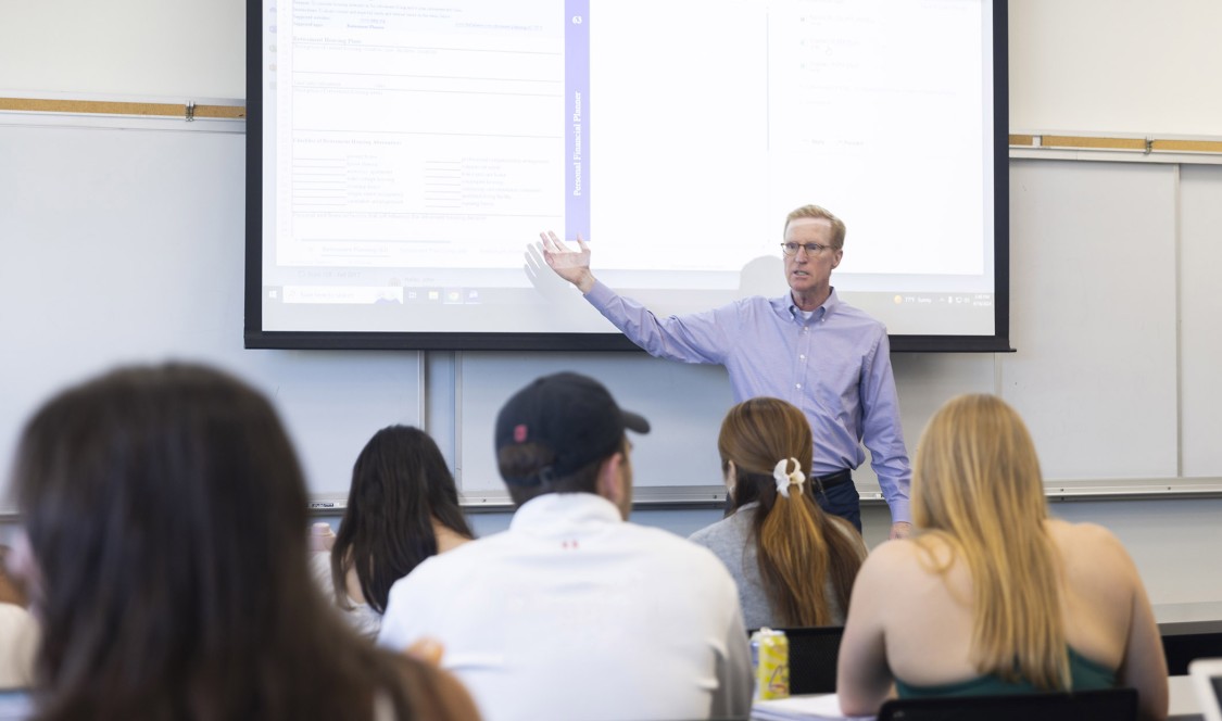 Gary Birkenbeuel teaching a class.