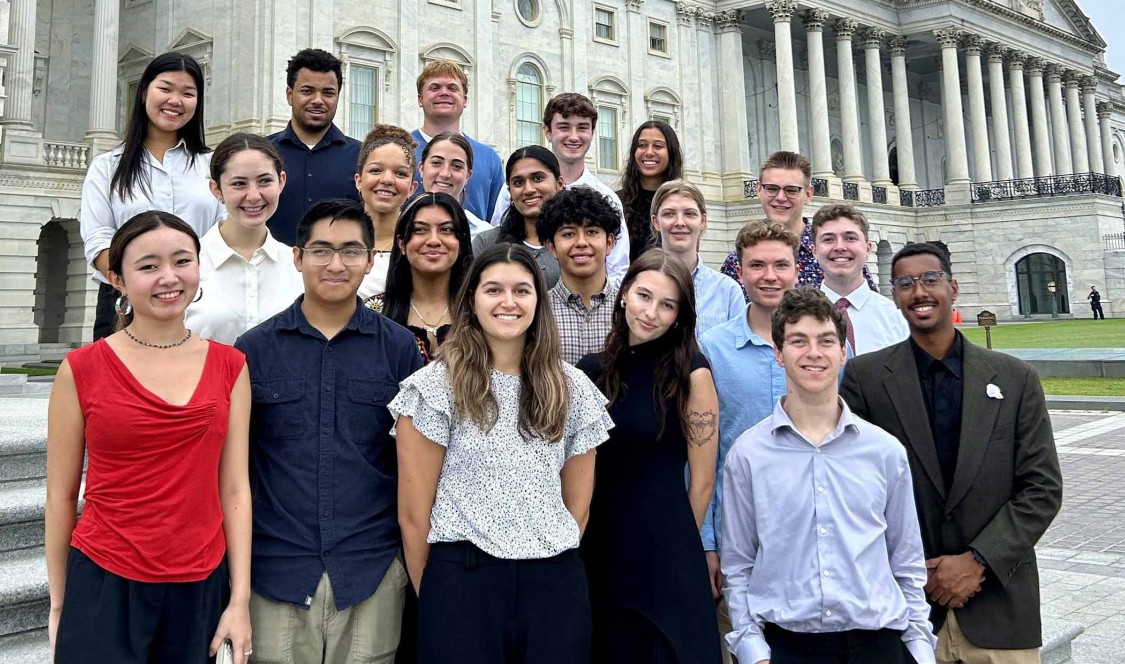 Washington D.C. Program students standing in a group