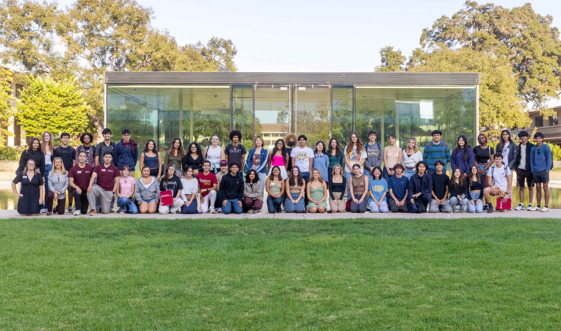 Group of Gould Center students on campus
