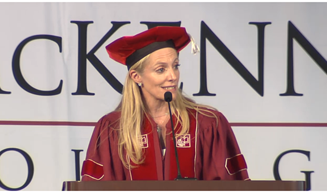 Dr. Lael Brainard gives the Commencement Address.