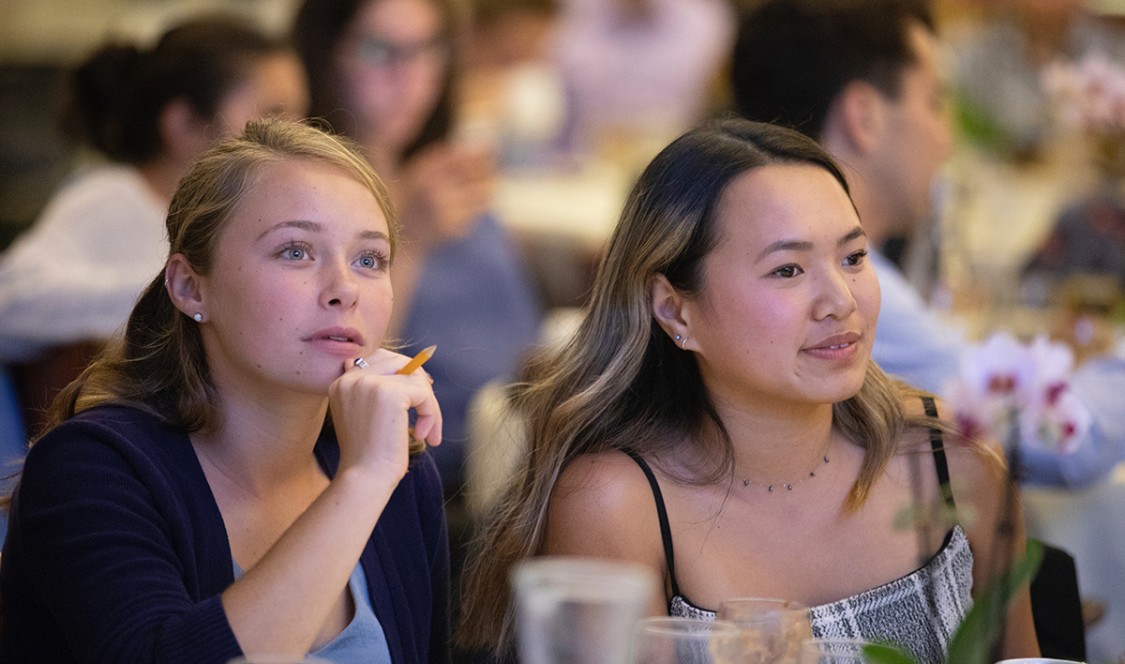 Students at Ath event