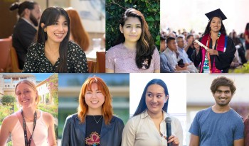 A collage of the students who won Fulbright grants.