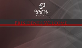President's welcome