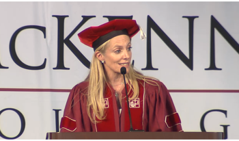 Dr. Lael Brainard gives the Commencement Address.