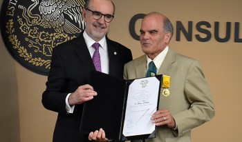 Ambassador Carlos Sada and Prof. Roderic Camp