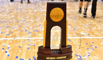 The NCAA Championship trophy