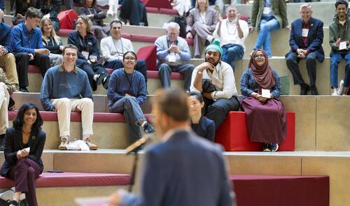 A smiling crowd at RDSC during CMC Leads: The Summit.