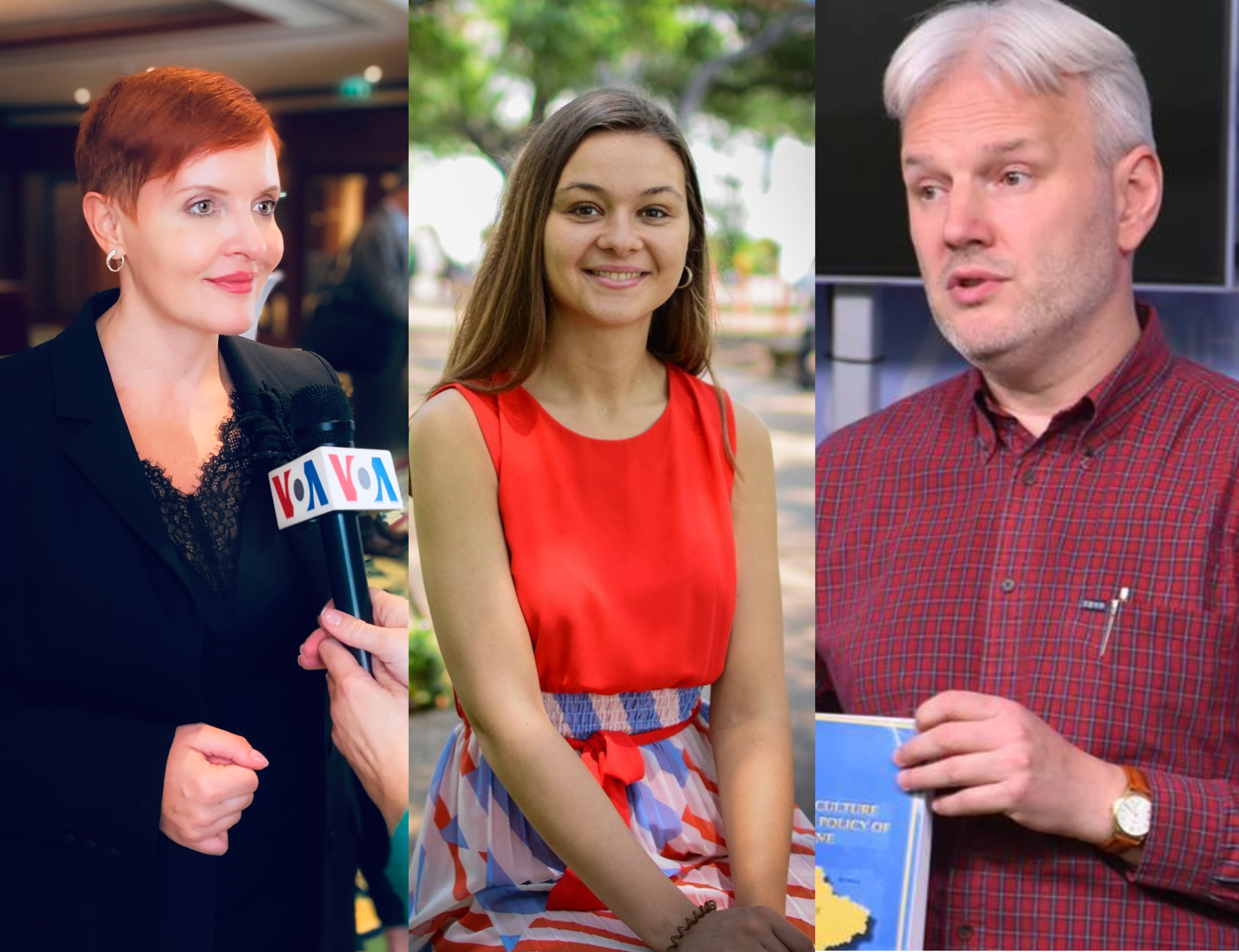 Volodymyr Dubovyk, Anna Romandash, and Polina Sinovets