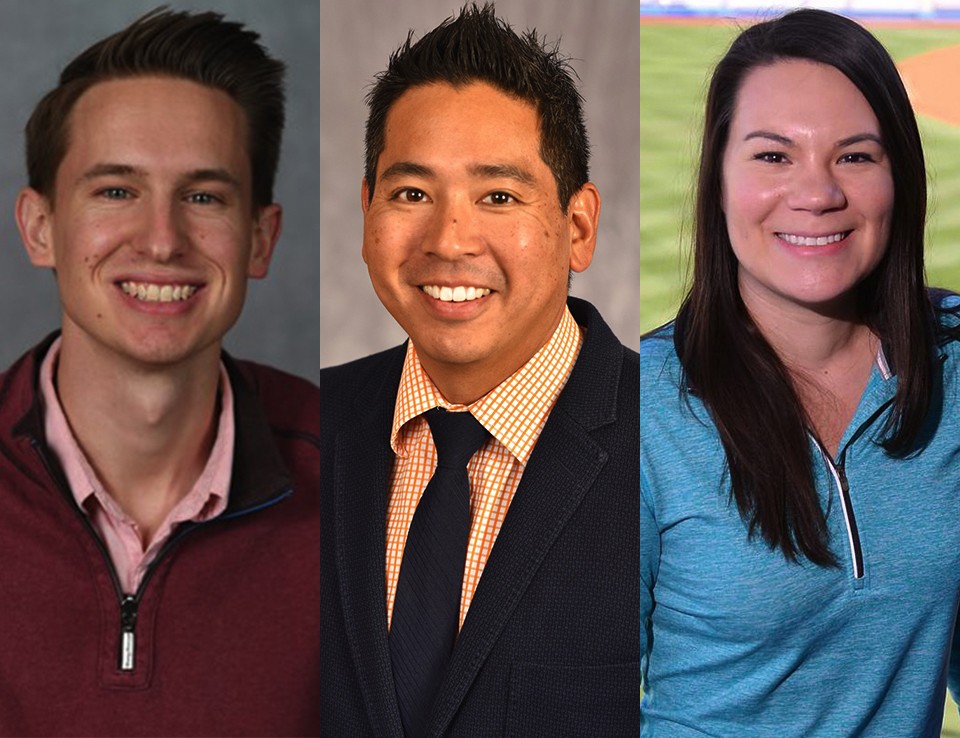 Michael Voltmer, Scott Akasaki ’98, and Emilee Fragapane