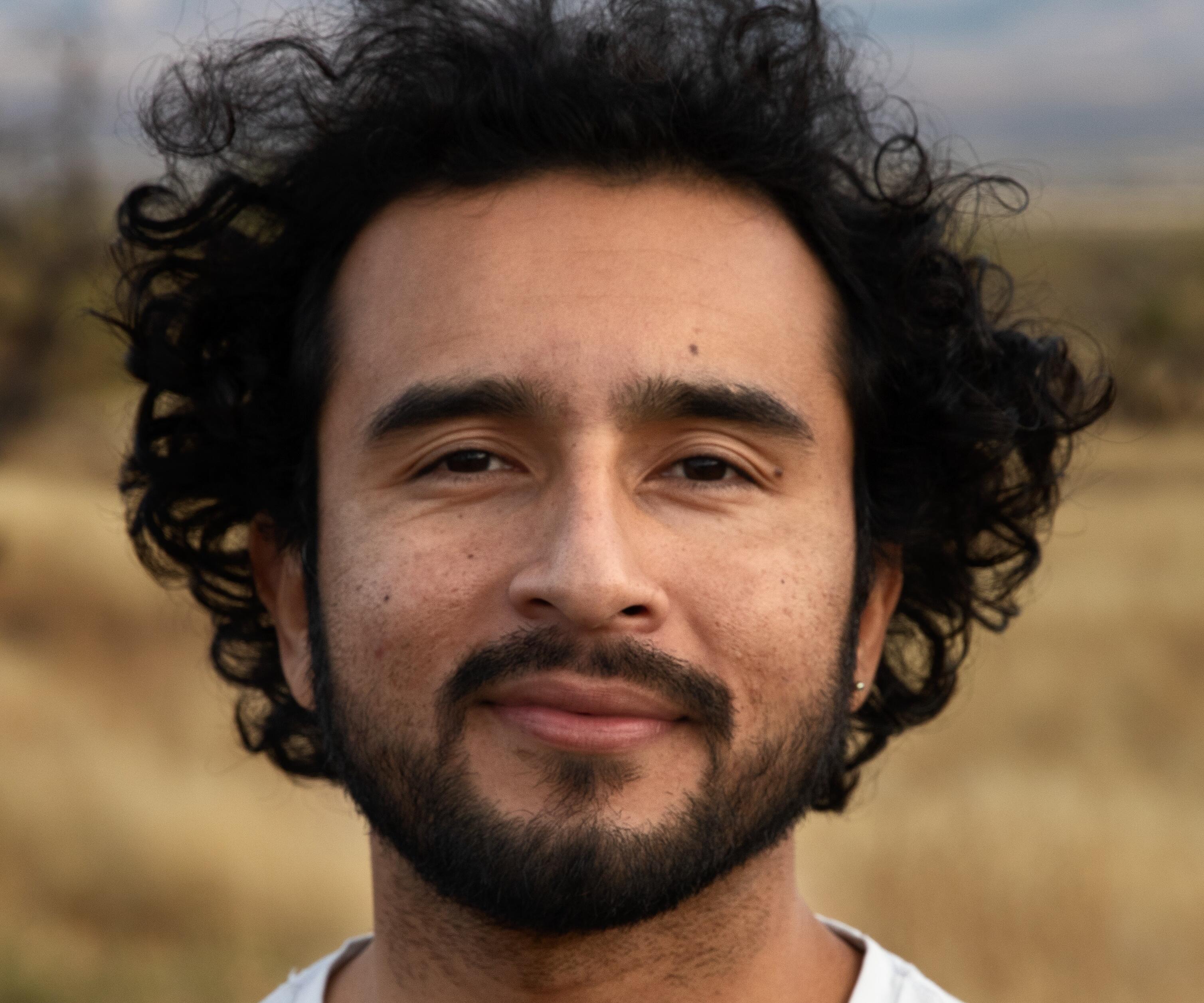 Headshot of Javier Zamora. Photo Credit: Gerardo Del Valle