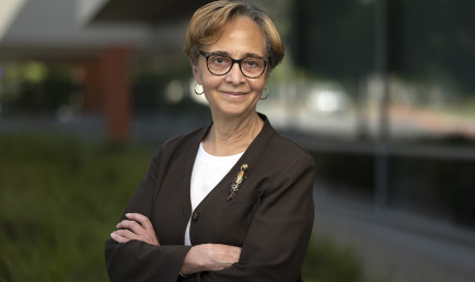 Portrait of Muriel Poston on CMC campus