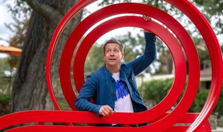 Jeppe Hein on his interactive bench public art.