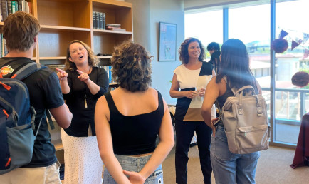 Students learn how to put research into action at the Institutes' open house.