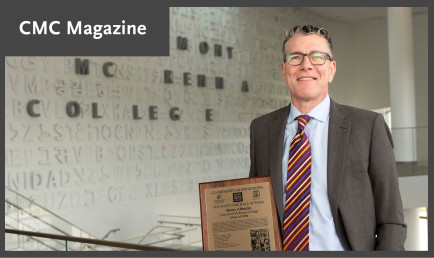 Henry Albrecht with award