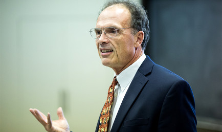 Prof. Pitney during a lecture