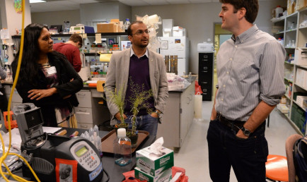 Aref Hosseini visiting Keck