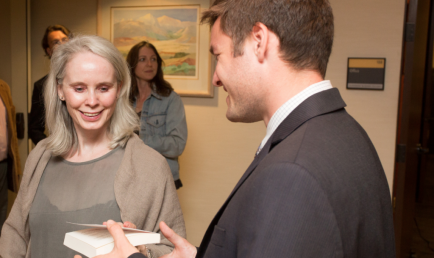 Mary Gaitskill and Ben Tillotson '15