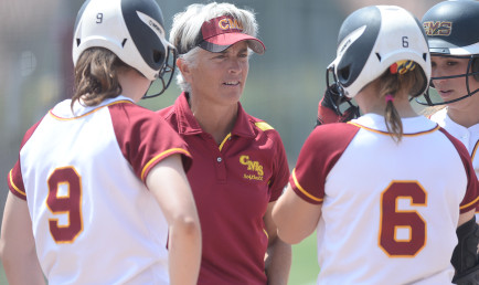 Betsy Hipple, head coach of the CMS softball team