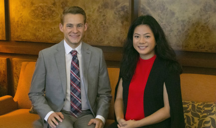 Wesley Whitaker ’18 and Isabel Lilles ’18