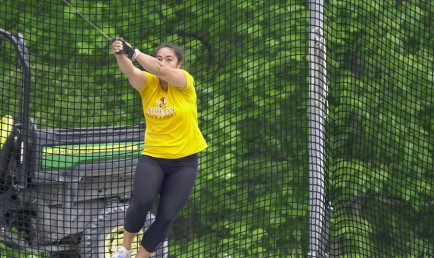 Emily Bassett's hammer throw
